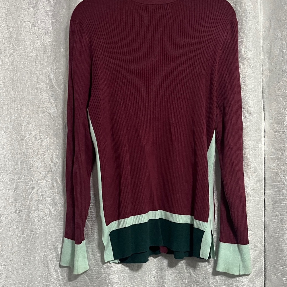 Design History Deep Red Ribbed Sweater - Picture 5 of 5